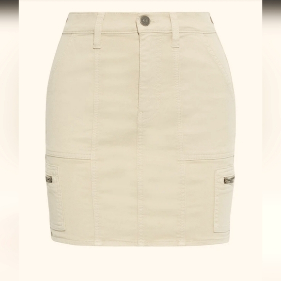 JOIE cotton-twill tan Skirt Size29 - Picture 2 of 9